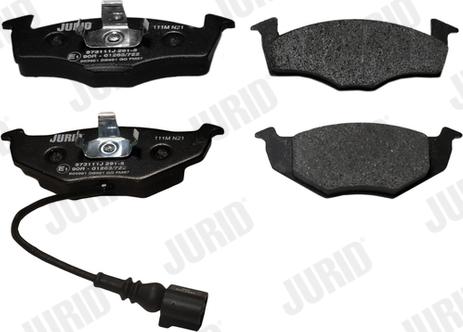 Jurid 573111J - Тормозные колодки, дисковые, комплект autospares.lv