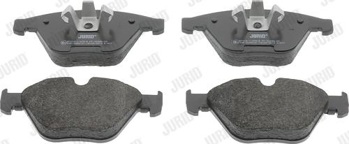 Jurid 573181J - Тормозные колодки, дисковые, комплект autospares.lv