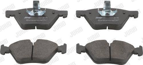 Jurid 573188J - Тормозные колодки, дисковые, комплект autospares.lv