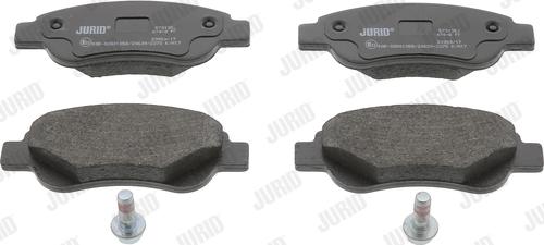 Jurid 573135J - Тормозные колодки, дисковые, комплект autospares.lv
