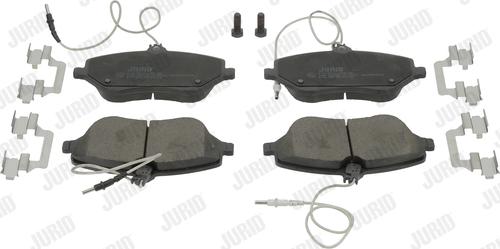 Jurid 573131JC - Тормозные колодки, дисковые, комплект autospares.lv