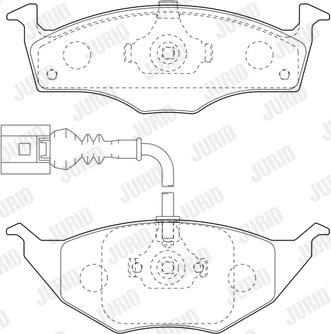 Jurid 573126J - Тормозные колодки, дисковые, комплект autospares.lv