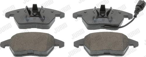 Jurid 573128JC - Тормозные колодки, дисковые, комплект autospares.lv