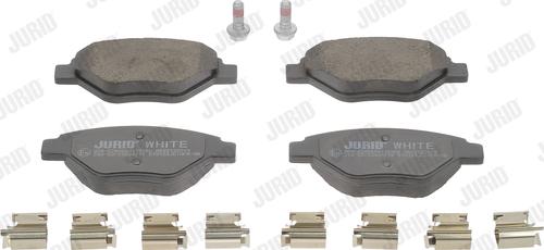 Jurid 573123JC - Тормозные колодки, дисковые, комплект autospares.lv