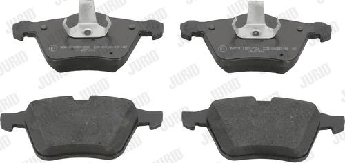 Jurid 573179J - Тормозные колодки, дисковые, комплект autospares.lv