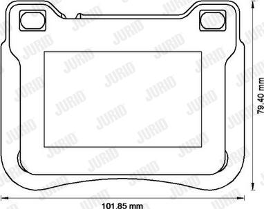 Jurid 573177J-AS - Тормозные колодки, дисковые, комплект autospares.lv