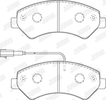 Jurid 573849J - Тормозные колодки, дисковые, комплект autospares.lv