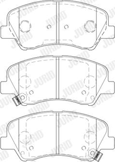 Jurid 573866J - Тормозные колодки, дисковые, комплект autospares.lv