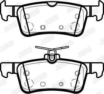 Jurid 573888J - Тормозные колодки, дисковые, комплект autospares.lv