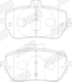 Jurid 573883J - Тормозные колодки, дисковые, комплект autospares.lv