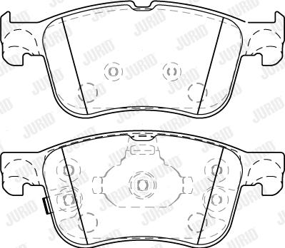 Jurid 573834J - Тормозные колодки, дисковые, комплект autospares.lv