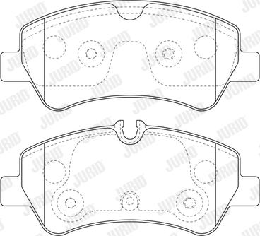 Jurid 573836J - Тормозные колодки, дисковые, комплект autospares.lv