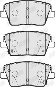 Jurid 573875J - Тормозные колодки, дисковые, комплект autospares.lv