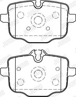 Jurid 573878J - Тормозные колодки, дисковые, комплект autospares.lv