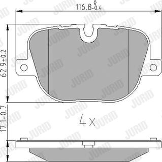 Ferodo FSL4106 - Тормозные колодки, дисковые, комплект autospares.lv