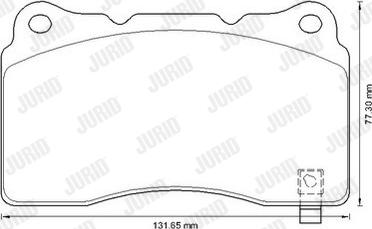 Jurid 573347J - Тормозные колодки, дисковые, комплект autospares.lv