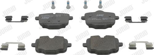 Jurid 573353JC - Тормозные колодки, дисковые, комплект autospares.lv