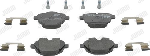 Jurid 573352JC - Тормозные колодки, дисковые, комплект autospares.lv