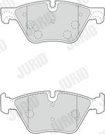 Jurid 573364JC - Тормозные колодки, дисковые, комплект autospares.lv