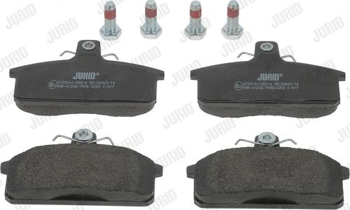 Jurid 573314J - Тормозные колодки, дисковые, комплект autospares.lv