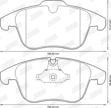 Jurid 573311J - Тормозные колодки, дисковые, комплект autospares.lv