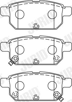 Jurid 573384J - Тормозные колодки, дисковые, комплект autospares.lv