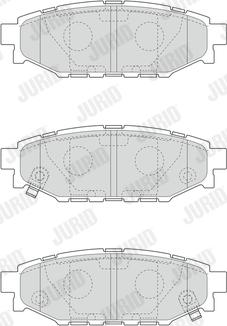 Jurid 573380J - Тормозные колодки, дисковые, комплект autospares.lv