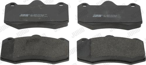 Jurid 573383J - Тормозные колодки, дисковые, комплект autospares.lv