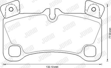 Jurid 573339JC - Тормозные колодки, дисковые, комплект autospares.lv
