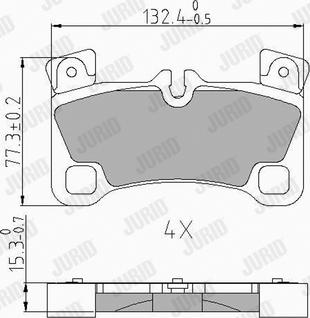 Jurid 573339J - Тормозные колодки, дисковые, комплект autospares.lv