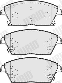 Jurid 573325J - Тормозные колодки, дисковые, комплект autospares.lv