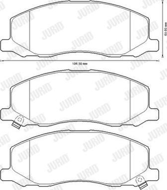 Jurid 573326JC - Тормозные колодки, дисковые, комплект autospares.lv