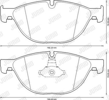 Jurid 573292J-AS - Тормозные колодки, дисковые, комплект autospares.lv