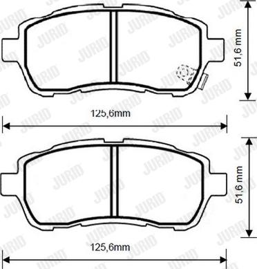 Jurid 573249D - Тормозные колодки, дисковые, комплект autospares.lv