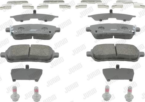 Jurid 573249J - Тормозные колодки, дисковые, комплект autospares.lv