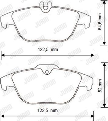 Jurid 573248JC - Тормозные колодки, дисковые, комплект autospares.lv