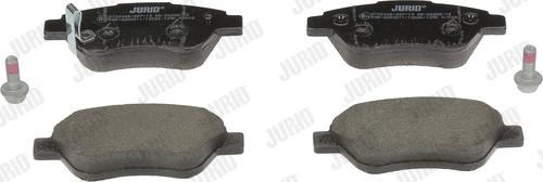 Jurid 573204D - Тормозные колодки, дисковые, комплект autospares.lv