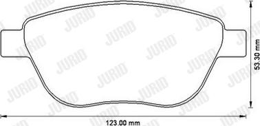 Jurid 573204J - Тормозные колодки, дисковые, комплект autospares.lv