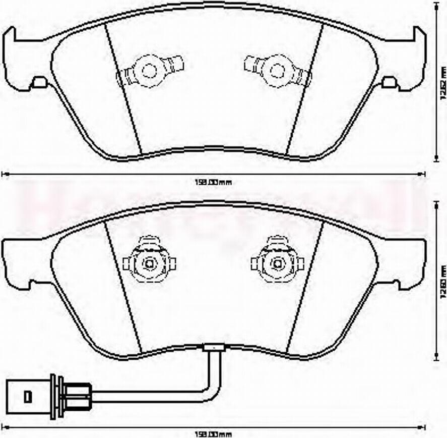 Jurid 573207J-AS - Тормозные колодки, дисковые, комплект autospares.lv