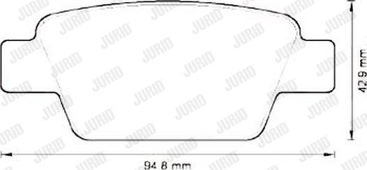 Jurid 573212J - Тормозные колодки, дисковые, комплект autospares.lv
