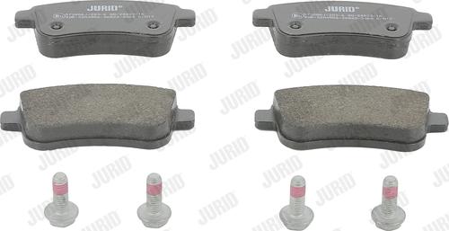 Jurid 573286J - Тормозные колодки, дисковые, комплект autospares.lv