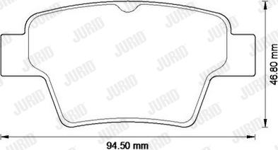 Jurid 573235JC - Тормозные колодки, дисковые, комплект autospares.lv