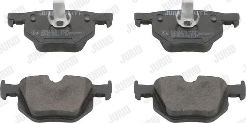 Jurid 573224JC - Тормозные колодки, дисковые, комплект autospares.lv