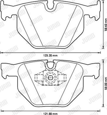 Jurid 573228J - Тормозные колодки, дисковые, комплект autospares.lv