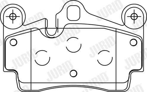 Jurid 573227J - Тормозные колодки, дисковые, комплект autospares.lv