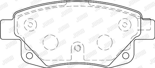 Jurid 573277D - Тормозные колодки, дисковые, комплект autospares.lv