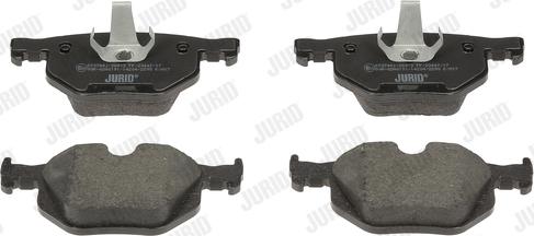 Jurid 573744J - Тормозные колодки, дисковые, комплект autospares.lv