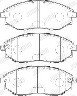 Jurid 573751J - Тормозные колодки, дисковые, комплект autospares.lv