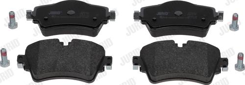 Jurid 573762J - Тормозные колодки, дисковые, комплект autospares.lv