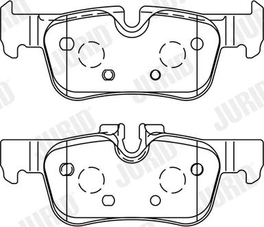 Jurid 573767J - Тормозные колодки, дисковые, комплект autospares.lv